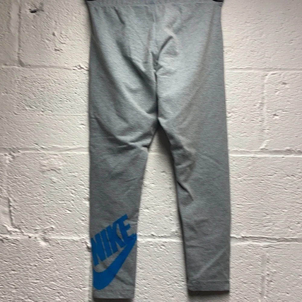 Nike Foldover Capris grey and blue small